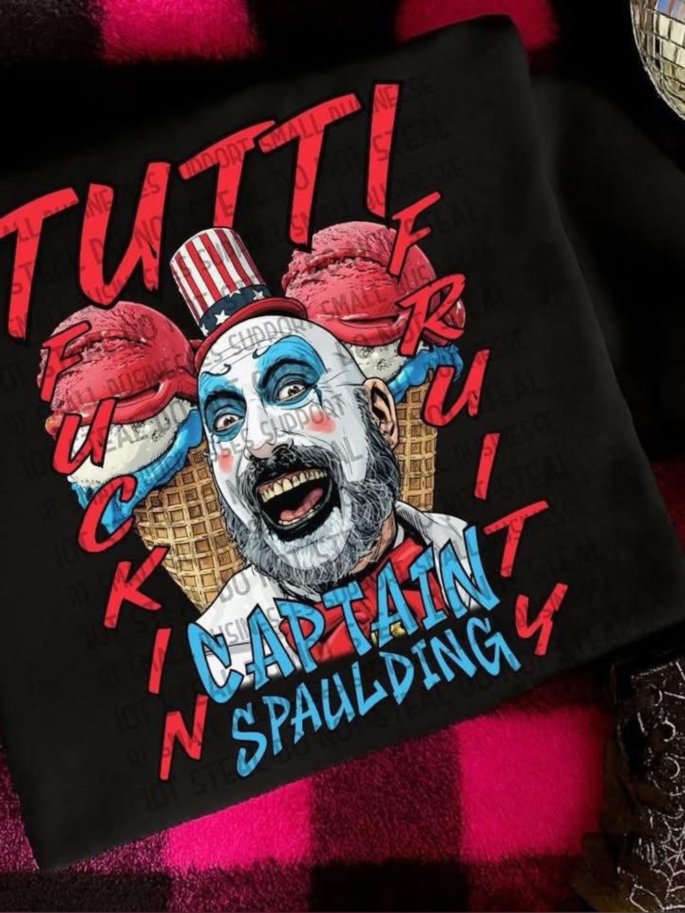 Captain Spaulding Graphic Sweatshirt - Black Small-3x